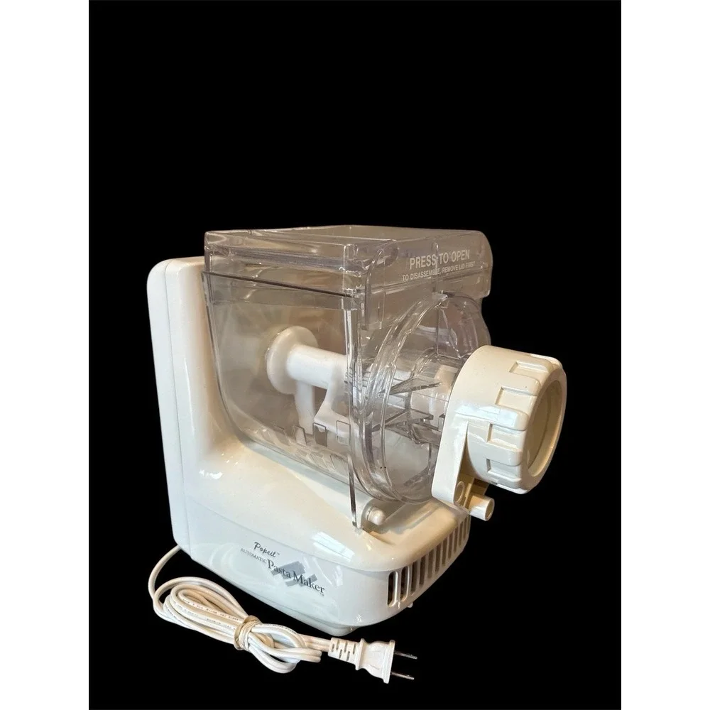 POPEIL‎ P400 electric pasta maker recipe book automatically knead shape pasta.
